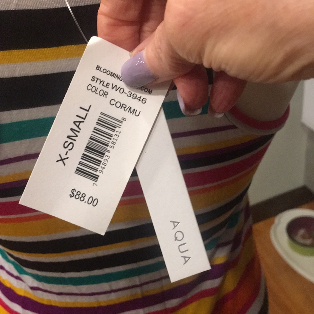 AQUA RACERBACK MAXI DRESS - Picture 3 of 3